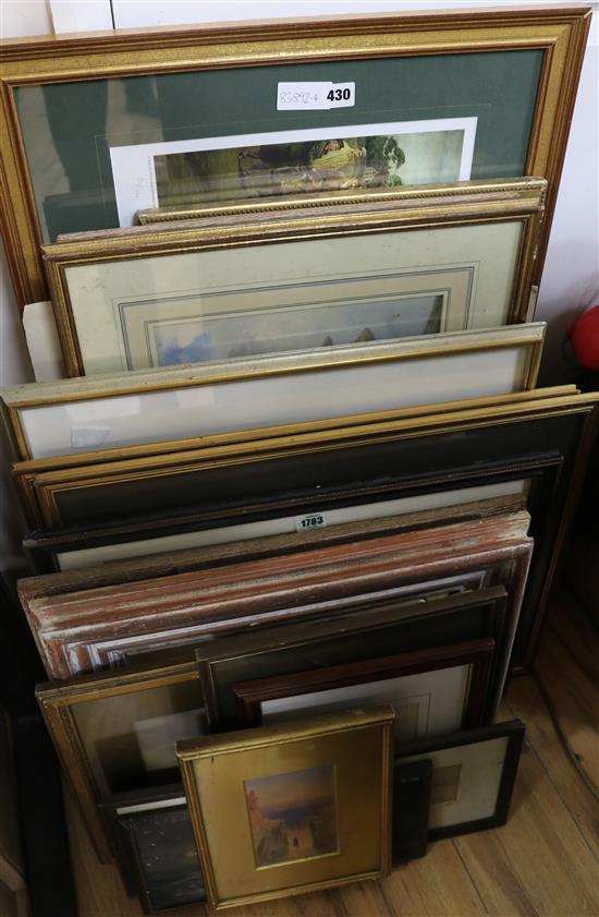 A group of assorted pictures and prints